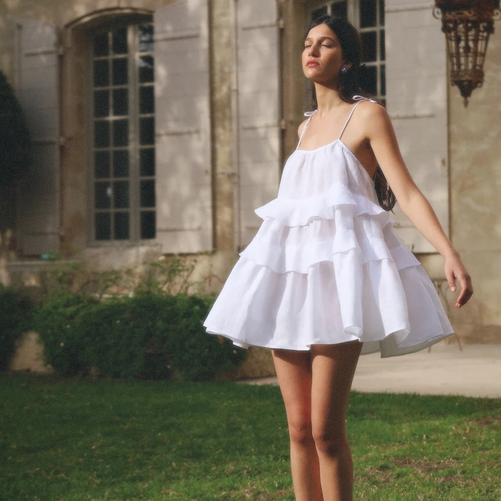 Elegant White Mini Dress